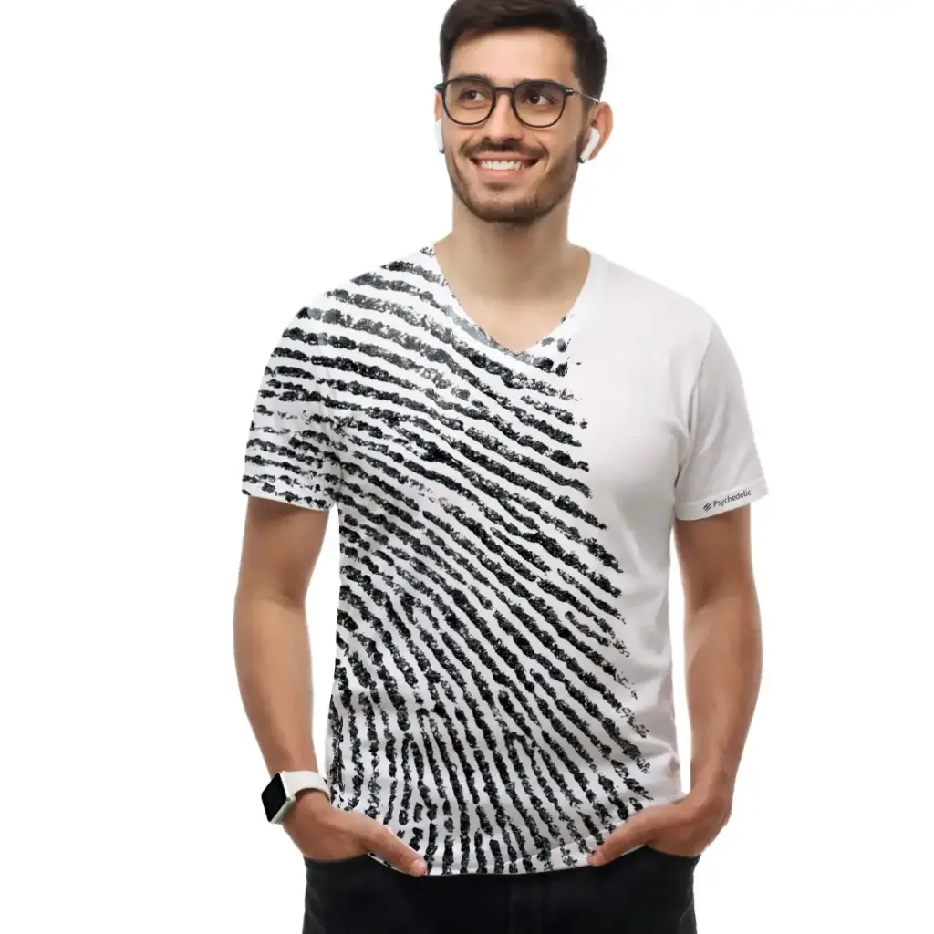 [PSY-TFP-WHT-S] The Finger Print T-Shirt (S, White)