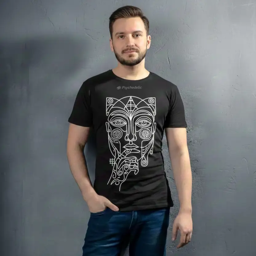 [PSY-TMF-BLK-S] The Monolith Face T-Shirt (S, Black)