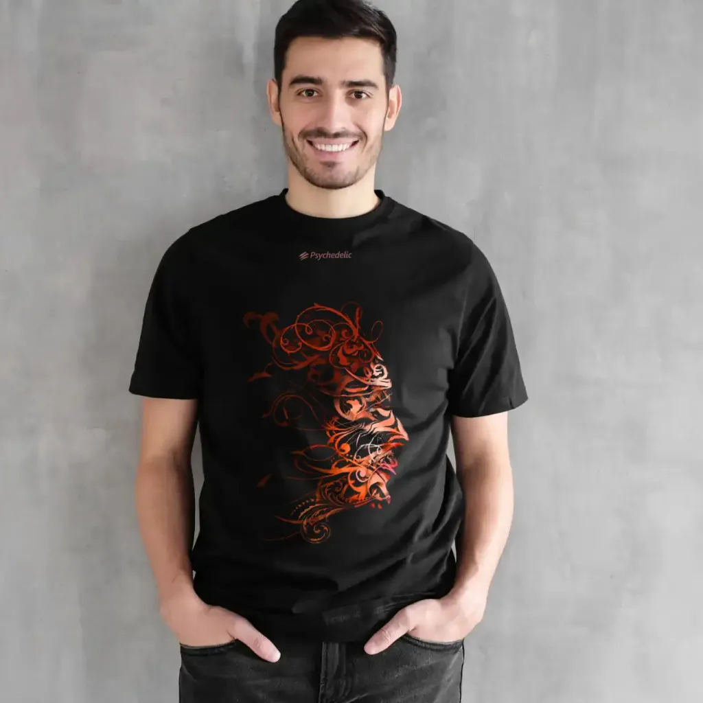 [PSY-TQF-BLK-S] The Quasar Face T-Shirt (Black, S)
