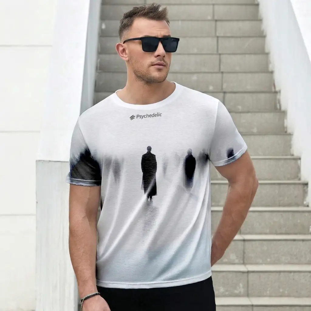 [PSY-TMB-WHT-S] The Man Behind T-Shirt (S, White)