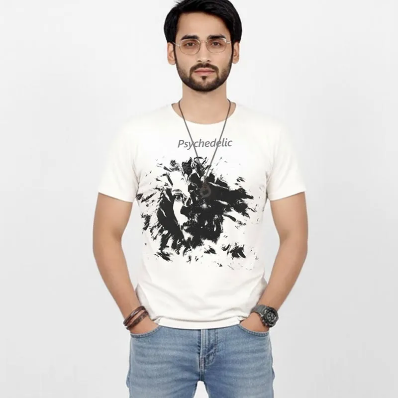 Cosmic Brush T-Shirt (S, White)
