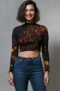 The Nebula Long-Sleeved Crop Top