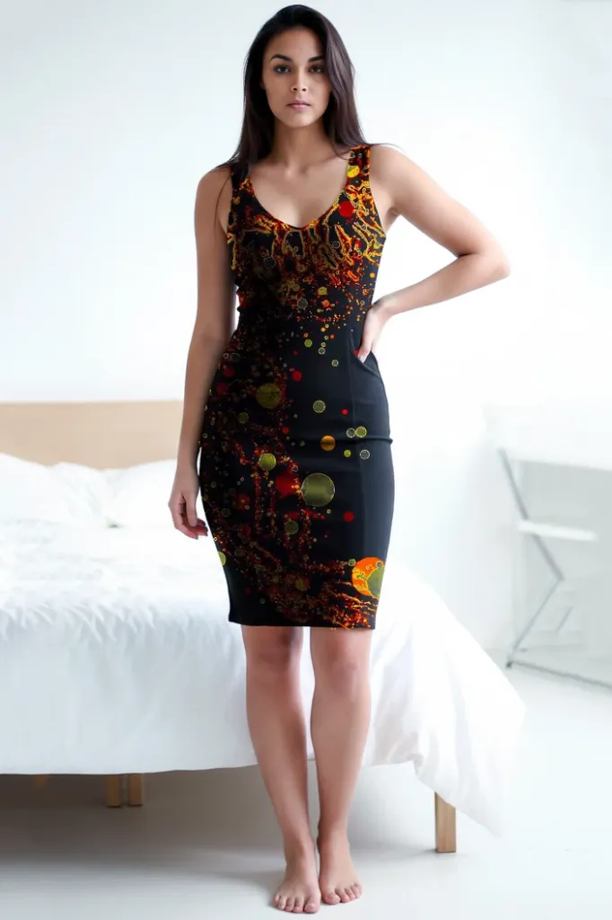 [PSY-TSE-NOS-S] The Solar Echo Bodycon Dress (S)