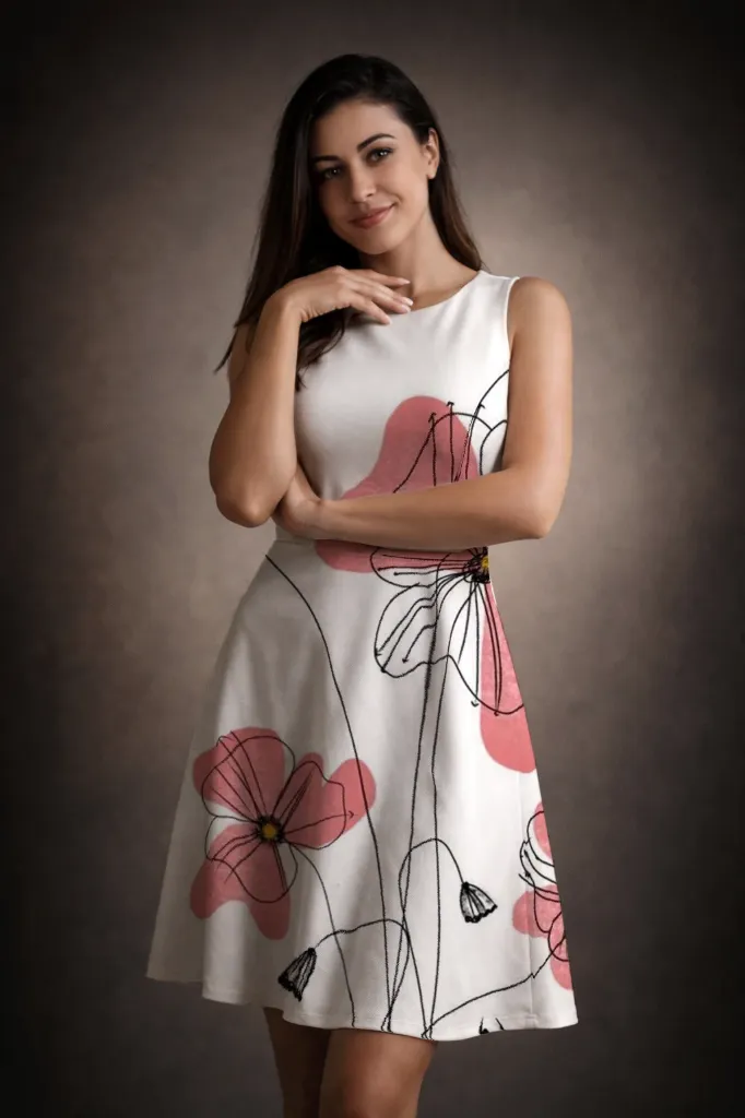 [PSY-TCF-NOS-S] The Childhood Flowers Midi Dress (S)