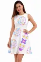 The Nebula Flowers Midi Dress