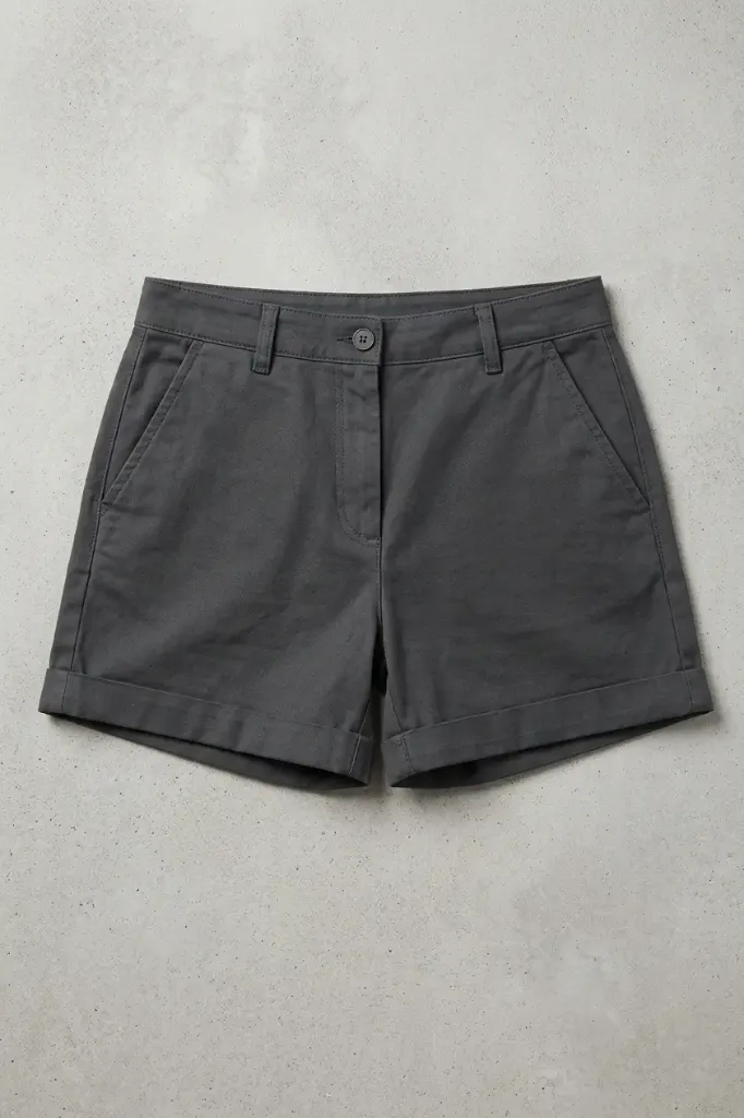 [PSY-PCT-NOS-XS] PSY Charcoal Twill Cuffed Shorts (SX)