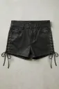 PSY Lace-Up Onyx Shorts