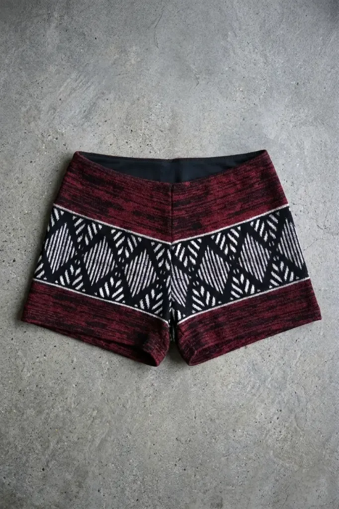 [PSY-PGK-NOS-XS] PSY Geometric Knit Shorts (SX)