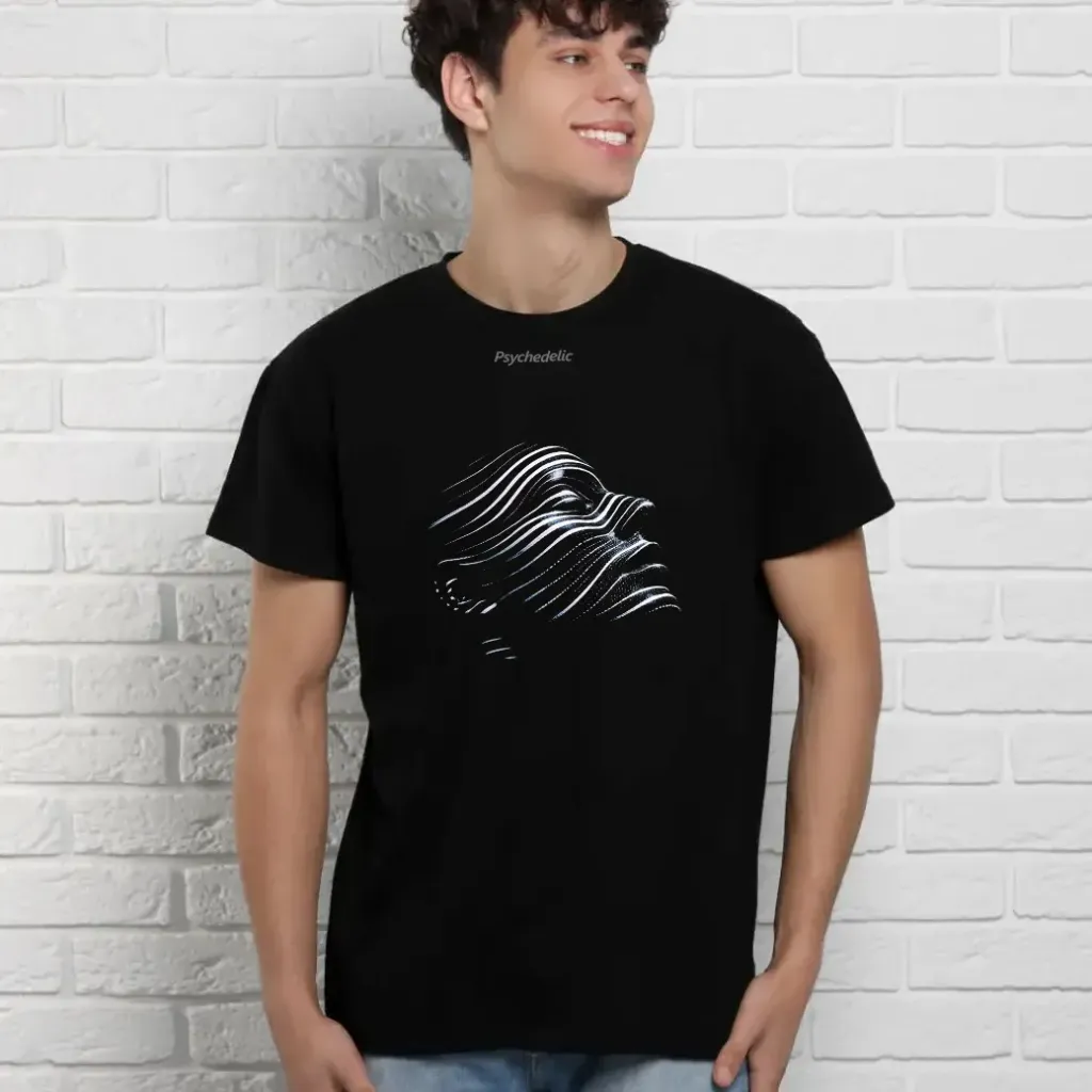 Cosmic Face Crew T-Shirt (Face 2.0) (Black, S)