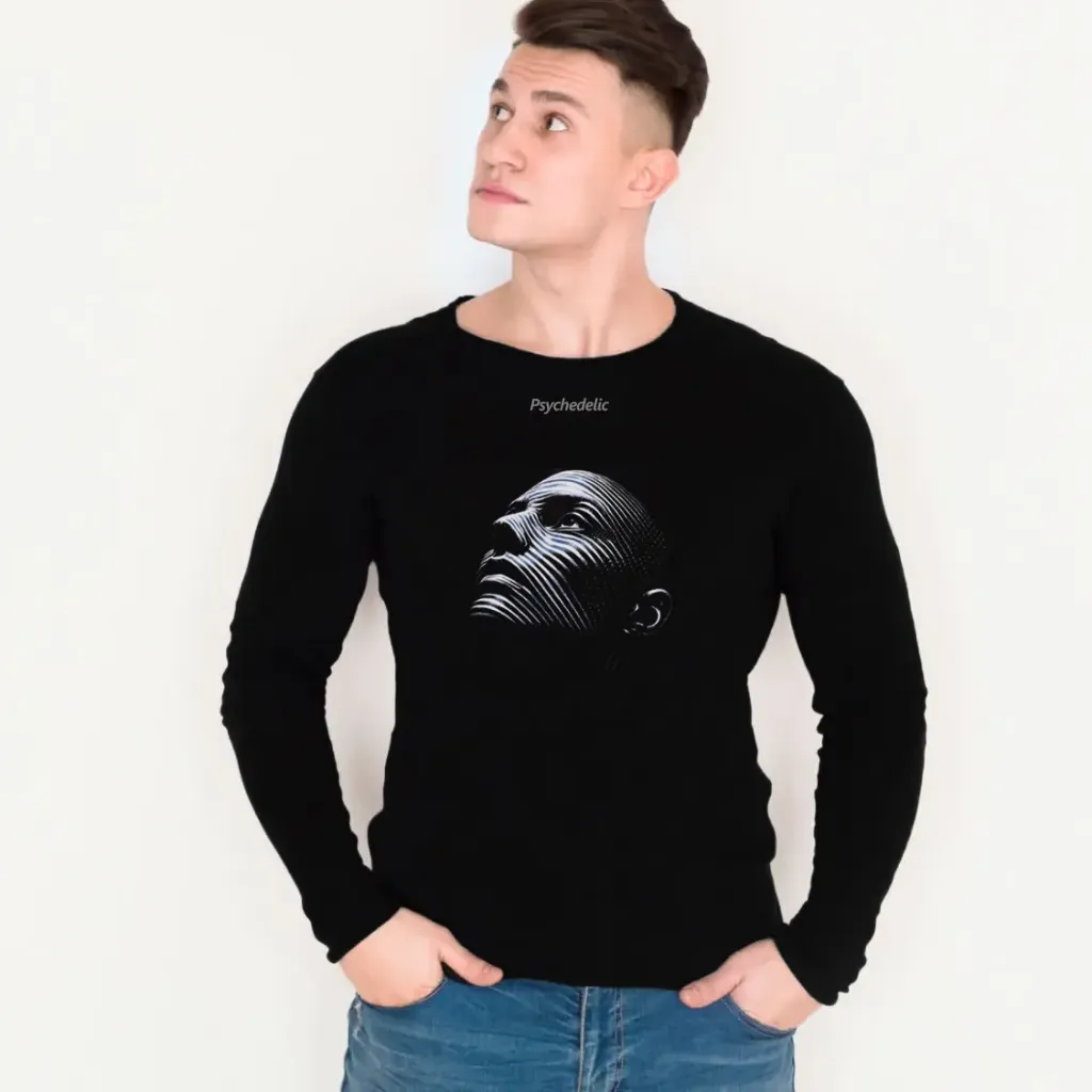 [PSY-CFF-NOS-S] Cosmic Face Full Sleeve T-Shirt (Face 3.0) (S)